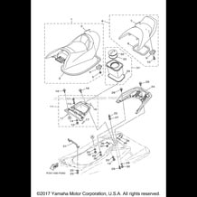 SEAT & UNDER LOCKER pour Yamaha 2016 WaveRunner VX CRUISER HO - VC1800R - 2016