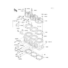 Cylinder Head/Cylinder pour Kawasaki 2004 Ultra 130