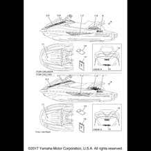 GRAPHICS pour Yamaha 2016 WaveRunner VX CRUISER VX1050BR VX DELUXE - VX1050AR - 2016