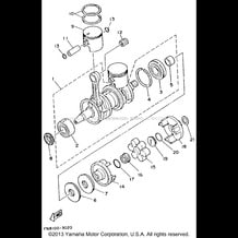 CRANKSHAFT - PISTON pour Yamaha 1994 WaveRunner WAVE RUNNER VXR - WRB650S - 1994