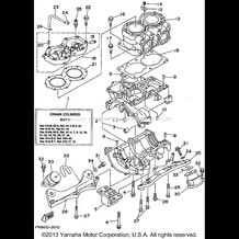 CYLINDER - CRANKCASE pour Yamaha 1994 WaveRunner WAVE RUNNER VXR - WRB650S - 1994