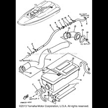 EXHAUST 2 pour Yamaha 1994 WaveRunner WAVE RUNNER VXR - WRB650S - 1994