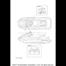 IMPORTANT LABELS pour Yamaha 2016 WaveRunner VX LIMITED - VX1050FR - 2016