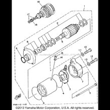 STARTING MOTOR pour Yamaha 1994 WaveRunner WAVE RUNNER VXR 650 (WRB650) 1994