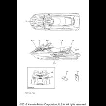 GRAPHICS pour Yamaha 2016 WaveRunner WAVE RUNNER FX HO - FB1800R - 2016