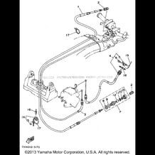 CONTROL CABLE pour Yamaha 1995 WaveRunner FX-1 - FX700T - 1995