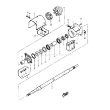 DRIVE SHAFT pour Kawasaki 1987 JS440