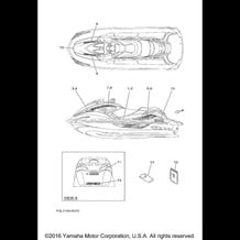 GRAPHICS pour Yamaha 2016 WaveRunner WAVERUNNER FZR - GX1800R - 2016