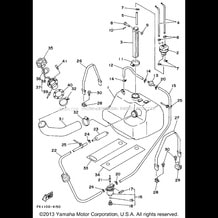 FUEL TANK pour Yamaha 1995 WaveRunner FX-1 - FX700T - 1995