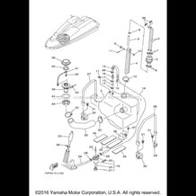 FUEL TANK pour Yamaha 2016 WaveRunner WAVERUNNER SUPER JET - SJ700BR - 2016