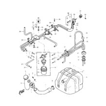 FUEL TANK pour Kawasaki 1987 JS440