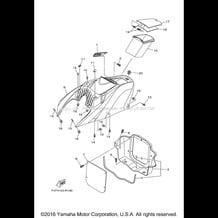 ENGINE HATCH 1 pour Yamaha 2016 WaveRunner WAVERUNNER V1 - VX1050ER - 2016