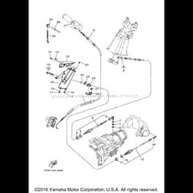 CONTROL CABLE pour Yamaha 2016 WaveRunner WAVERUNNER V1 SPORT - VX1050DR - 2016