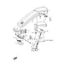 Handle Pole/Switchs pour Kawasaki 1987 JS440