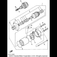 STARTING MOTOR pour Yamaha 1995 WaveRunner FX-1 - FX700T - 1995