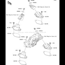 Engine Mount pour Kawasaki 2005 STX-12F