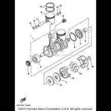 CRANKSHAFT - PISTON pour Yamaha 1995 WaveRunner SUPER JET 700 (SJ700T) 1995
