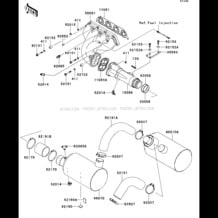 Muffler(s) pour Kawasaki 2005 STX-12F