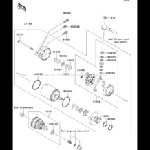 Starter Motor pour Kawasaki 2005 STX-12F