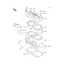 Cylinder Head/Cylinder pour Kawasaki 2006 800 SX-R