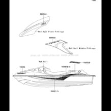 Decals(White)(D6F) pour Kawasaki 2006 STX-12F