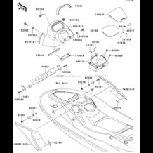 Hull Middle Fittings pour Kawasaki 2006 STX-12F