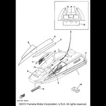 GRAPHIC - TOOL pour Yamaha 1995 WaveRunner SUPER JET - SJ700T - 1995