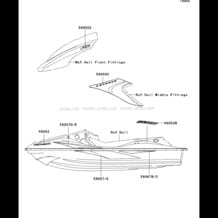 Decals(White)(A6F) pour Kawasaki 2006 STX-15F