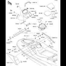 Hull Middle Fittings pour Kawasaki 2006 STX-15F