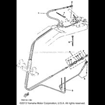 CONTROL CABLE pour Yamaha 1990 WaveRunner SUPER JET - SJ650D - 1990