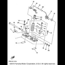 POLE PIVOT pour Yamaha 1995 WaveRunner SUPER JET - SJ700T - 1995