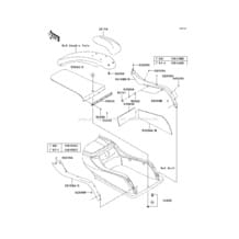 Pads pour Kawasaki 2007 800 SX-R