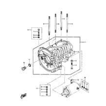 CRANKCASE pour Kawasaki 1987 JS550