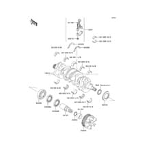 Crankshaft pour Kawasaki 2007 Ultra 250X