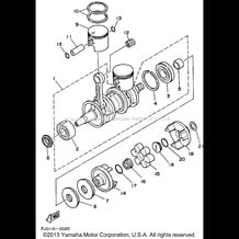 CRANKSHAFT - PISTON pour Yamaha 1990 WaveRunner SUPER JET - SJ650D - 1990