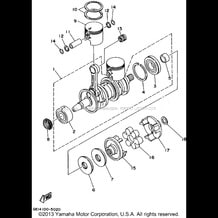 CRANKSHAFT - PISTON pour Yamaha 1995 WaveRunner WAVE BLASTER 700 (WB700T) 1995
