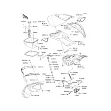 Hull Front Fittings(B7F) pour Kawasaki 2007 Ultra 250X