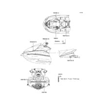 Labels pour Kawasaki 2007 Ultra 250X