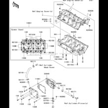 Crankcase pour Kawasaki 2007 Ultra LX