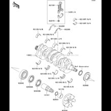 Crankshaft pour Kawasaki 2007 Ultra LX