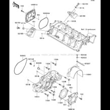 Engine Cover(s) pour Kawasaki 2007 Ultra LX