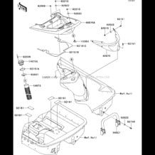 Hull Rear Fittings pour Kawasaki 2007 Ultra LX