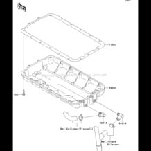 Oil Pan pour Kawasaki 2007 Ultra LX