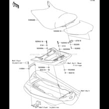 Seat pour Kawasaki 2007 Ultra LX