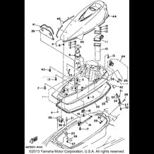 ENGINE HATCH pour Yamaha 1995 WaveRunner WAVE BLASTER 700 (WB700T) 1995