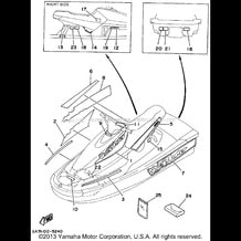 GRAPHIC 1 - TOOL pour Yamaha 1995 WaveRunner WAVE BLASTER - WB700T - 1995