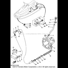 HULL - DECK pour Yamaha 1995 WaveRunner WAVE BLASTER - WB700T - 1995