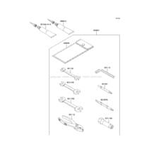 Owner's Tools pour Kawasaki 2009 800 SX-R