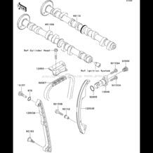 Camshaft(s)/Tensioner pour Kawasaki 2009 STX