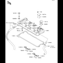 Cylinder Head Cover pour Kawasaki 2009 STX